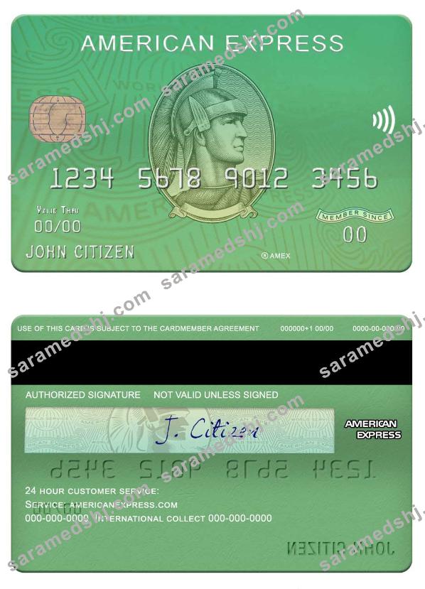 USA Waste Management bank Amex green card